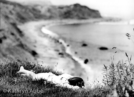 Jenny on the Cliffs in Montauk
